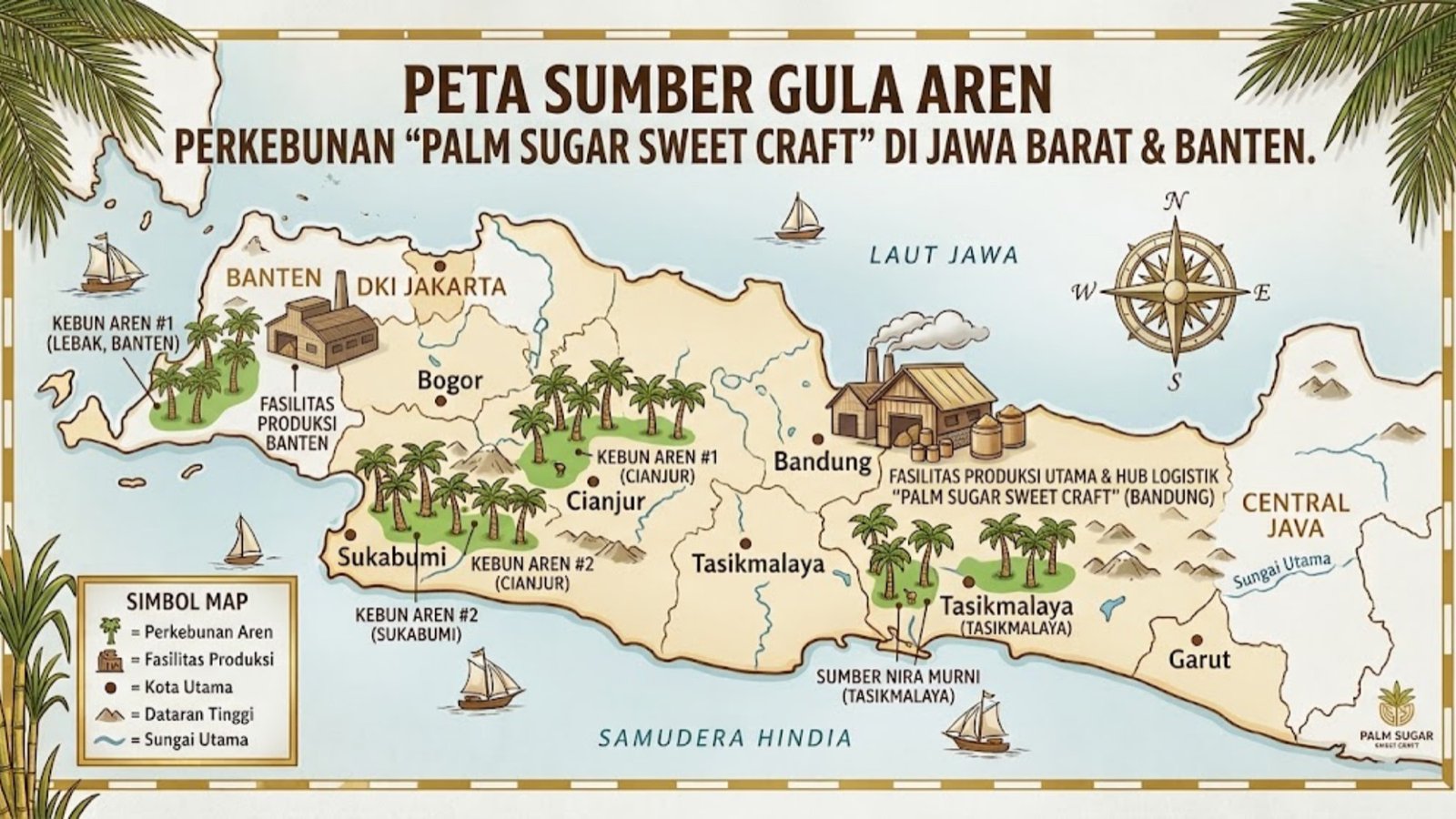 Peta Sumber Gula Aren